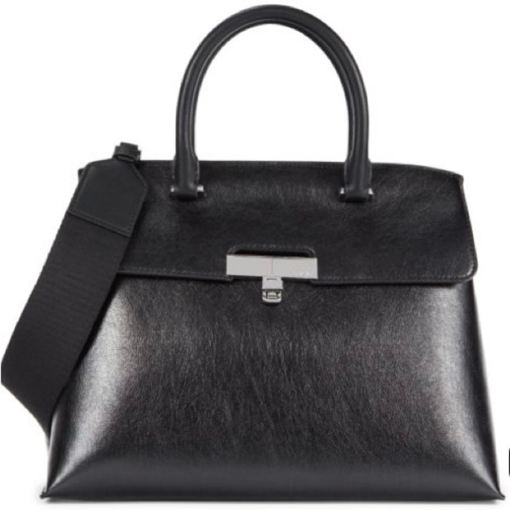 BNWT CK Becky Turnlock Triple Compartment Two way Tote